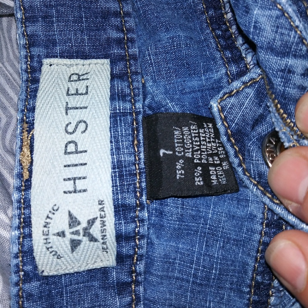 Denim cargo shorts